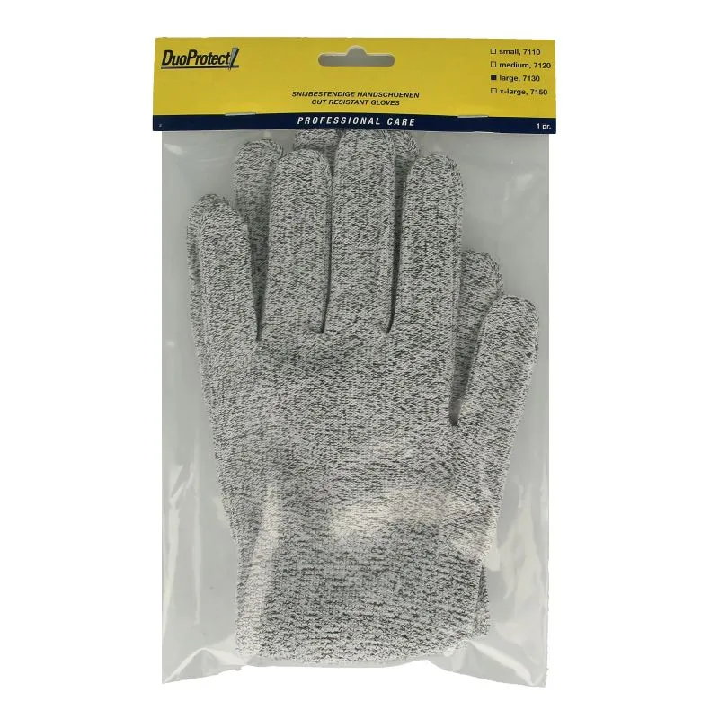 Duoprotect Snijbestendige Handschoen Maat L (1 paar)