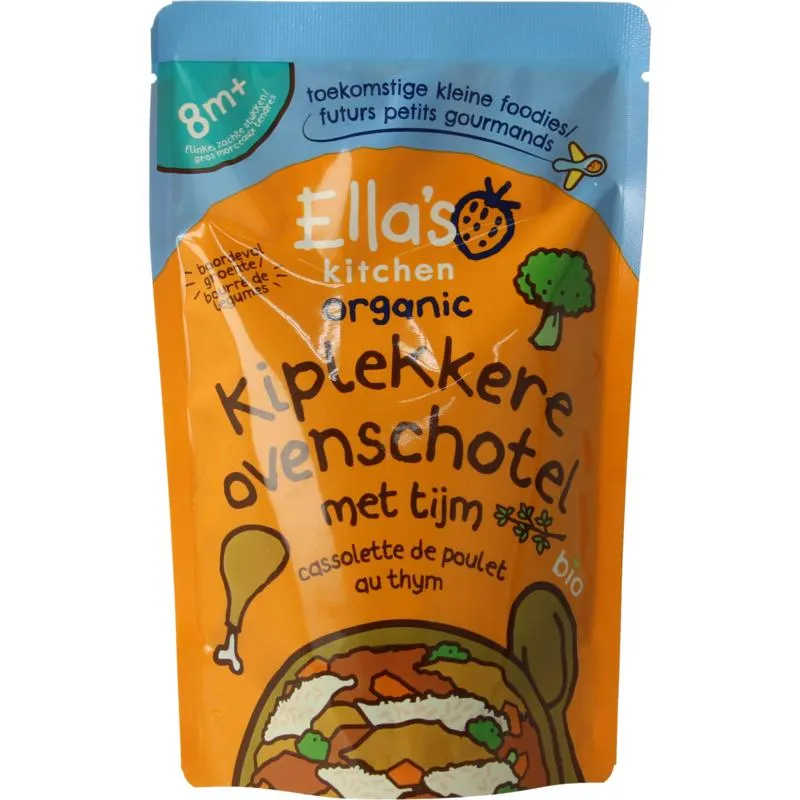 Ella's Kitchen Kiplekkere Ovenschotel Met Tijm 8+ Maanden Bio (190 gr)