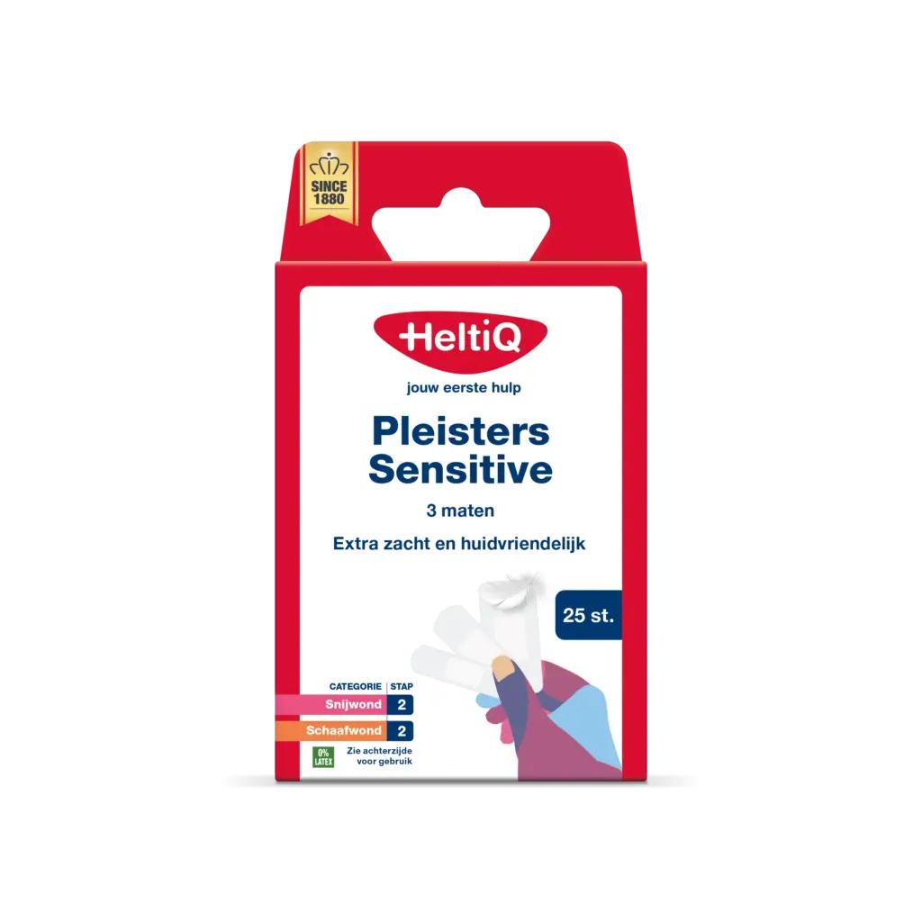 Heltiq Pleisters Sensitive 3 Maten (25 stuks)