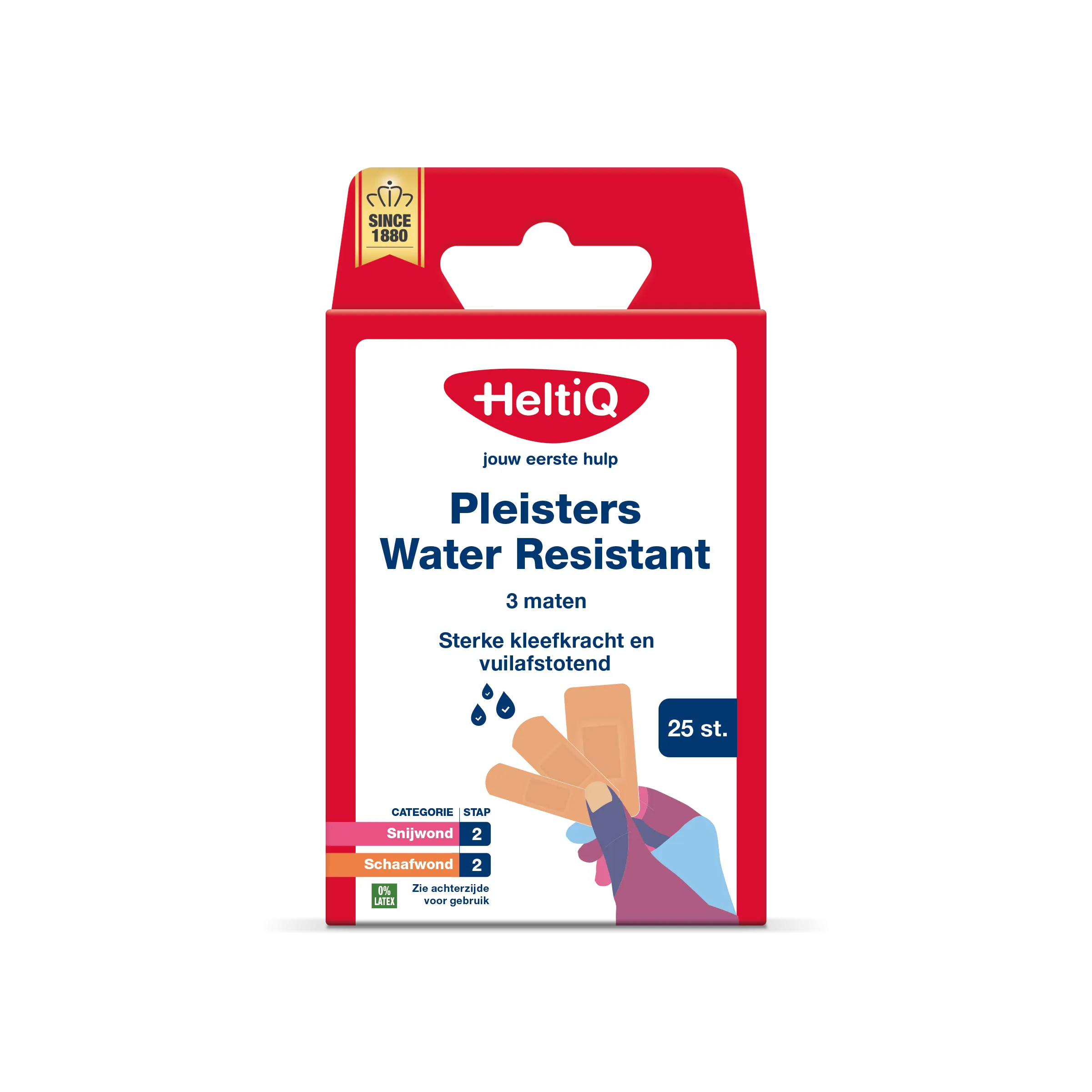Heltiq Pleisters Water Resistant 3 Maten (25 stuks)