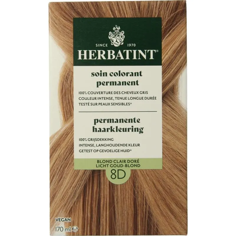Herbatint 8D Licht Goud Blond (170 ml)