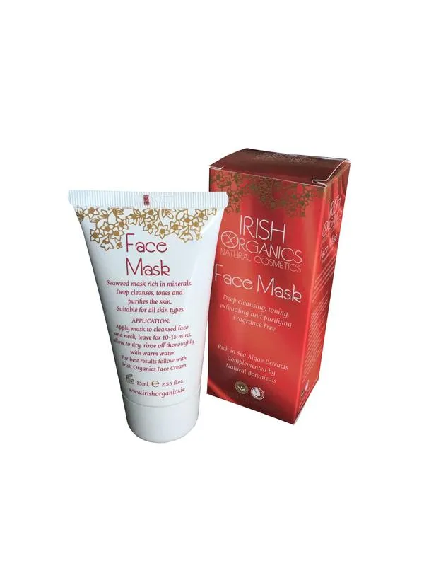 Irish Organics Gezichtsmasker Zeewier Parfumvrij Bio (75 ml)