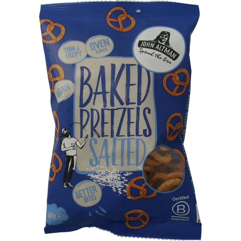John Altman Baked Pretzels Sea Salt Mini (60 gr)