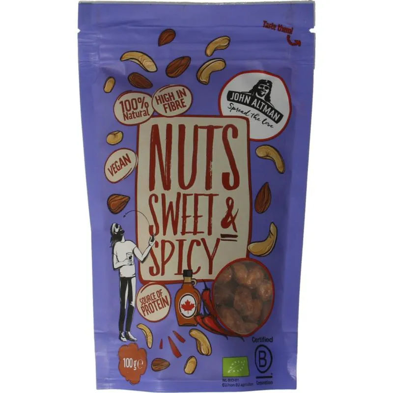 John Altman Mixed Nuts Sweet & Spicy Bio (100 gr)