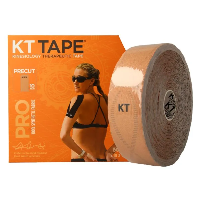 Kt Tape Jumbo Pro Roll 38 Meter 150 Strips Beige Precut (1 stuk)
