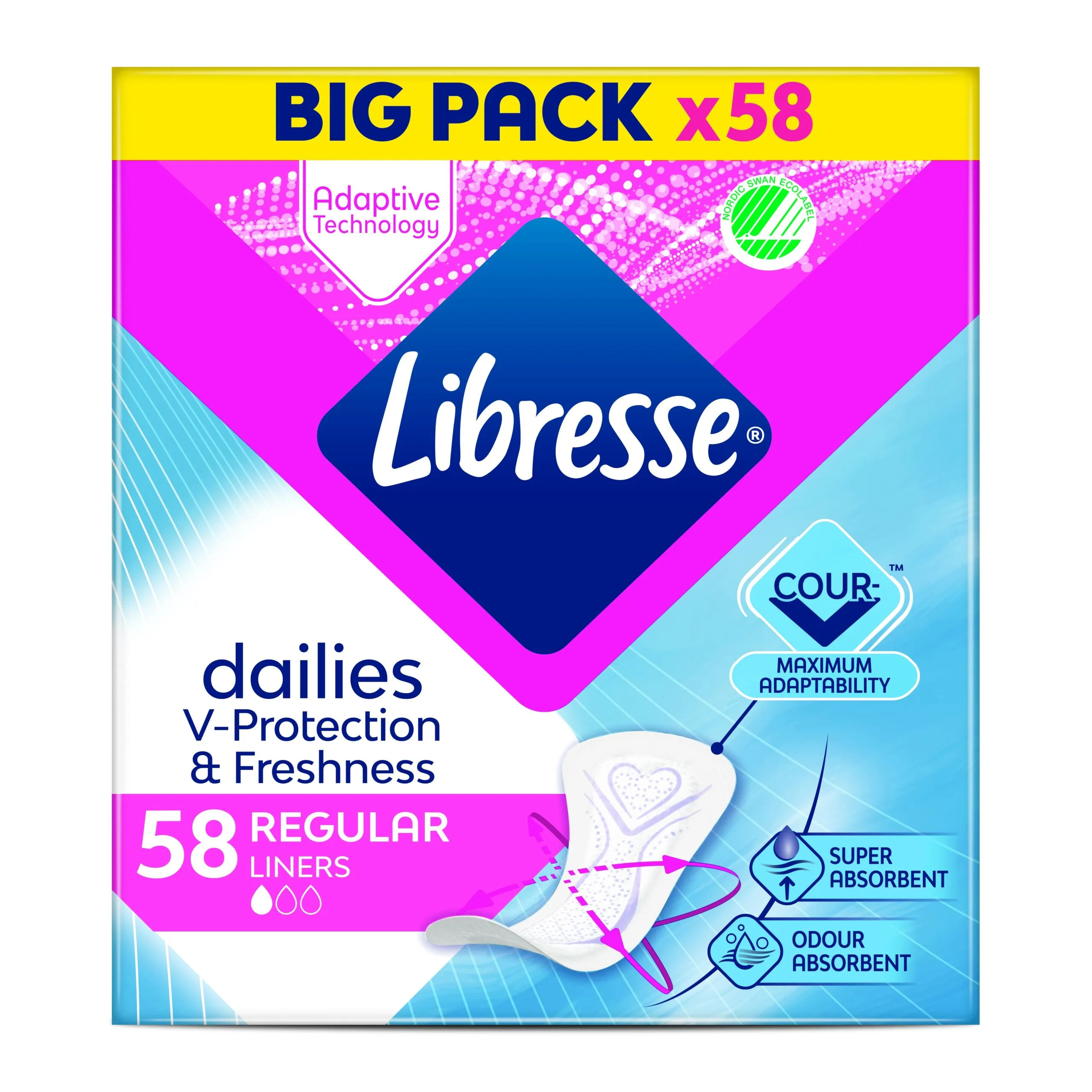 Libresse Inlegkruisje Regular (58 stuks)