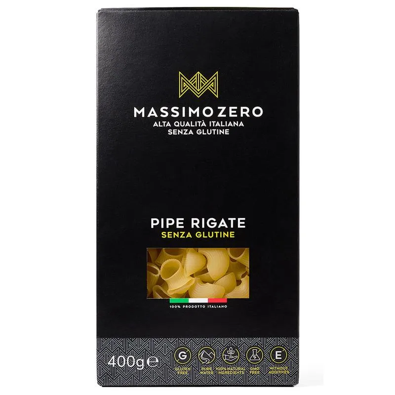 Massimo Zero Pipe Rigate Glutenvrij (400 gr)