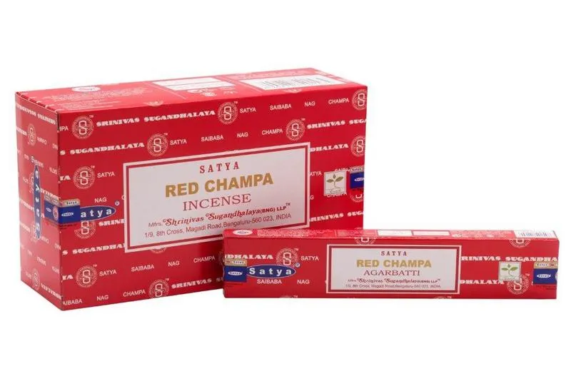 Nag Champa Wierook Satya Red Champa (15 gr)
