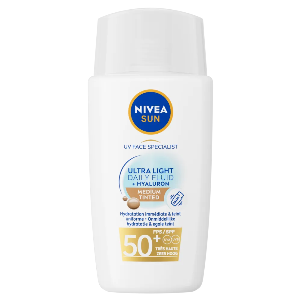 Nivea Sun Face Daily Fluid Spf50 Tint L (40 ml)