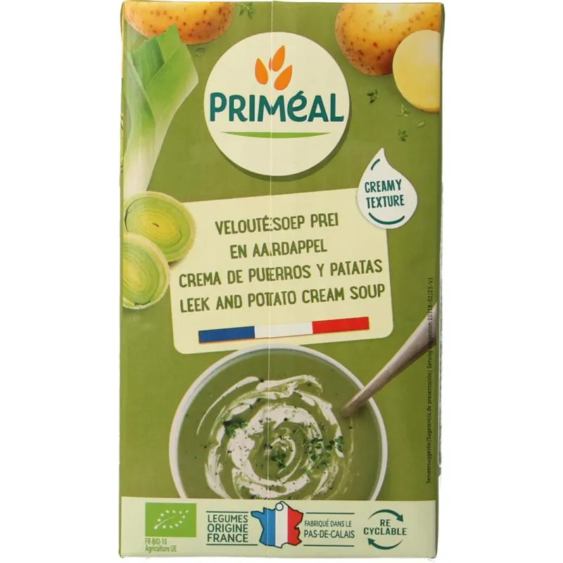Priméal Aardappelsoep Romig Bio (1000 ml)