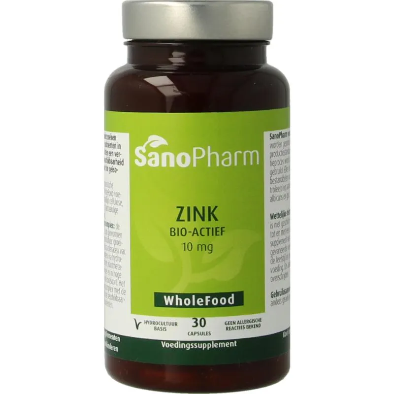 Sanopharm Zink Wholefood (30 capsules)