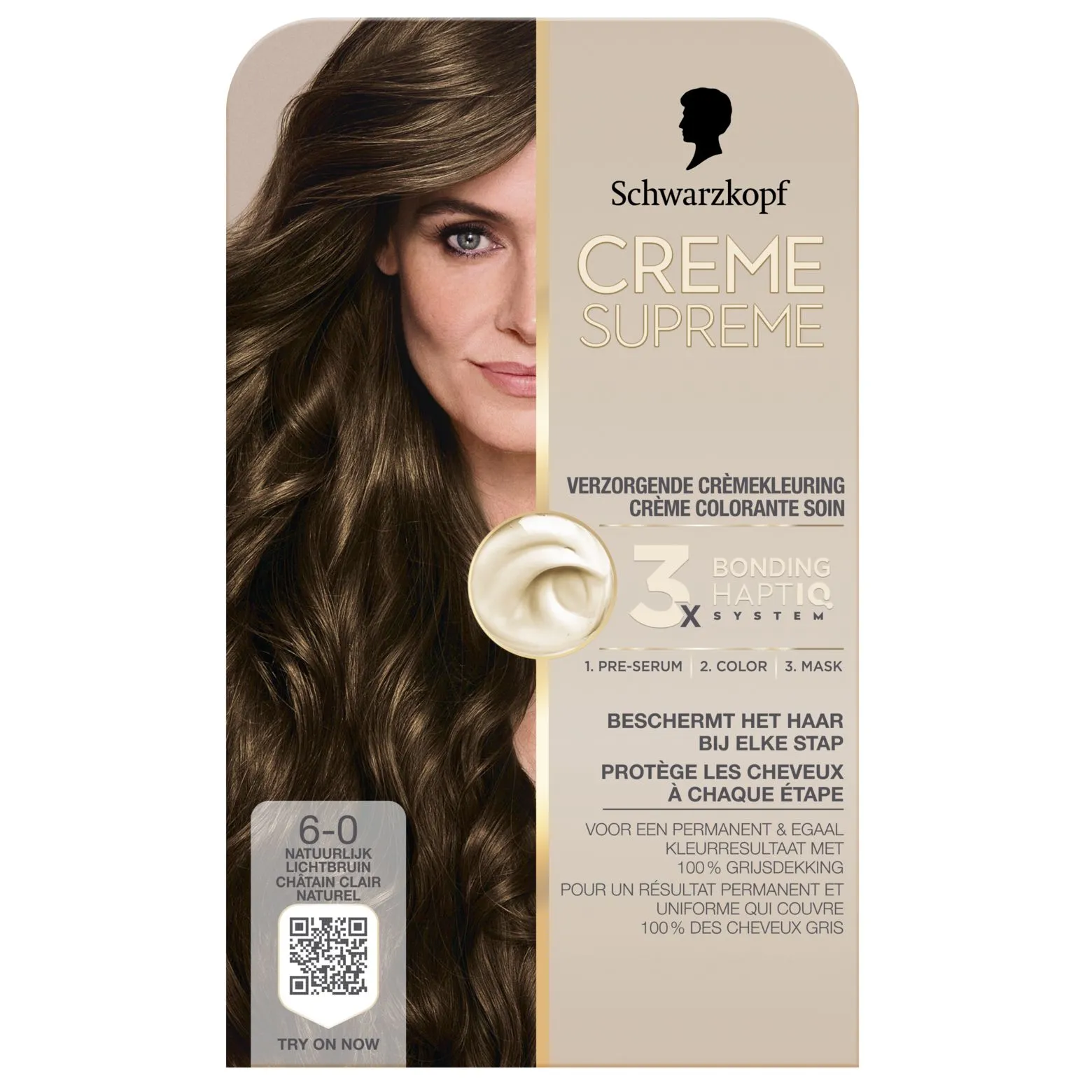 Schwarzkopf Creme Supreme 6-0 Licht Bruin (1 stuk)