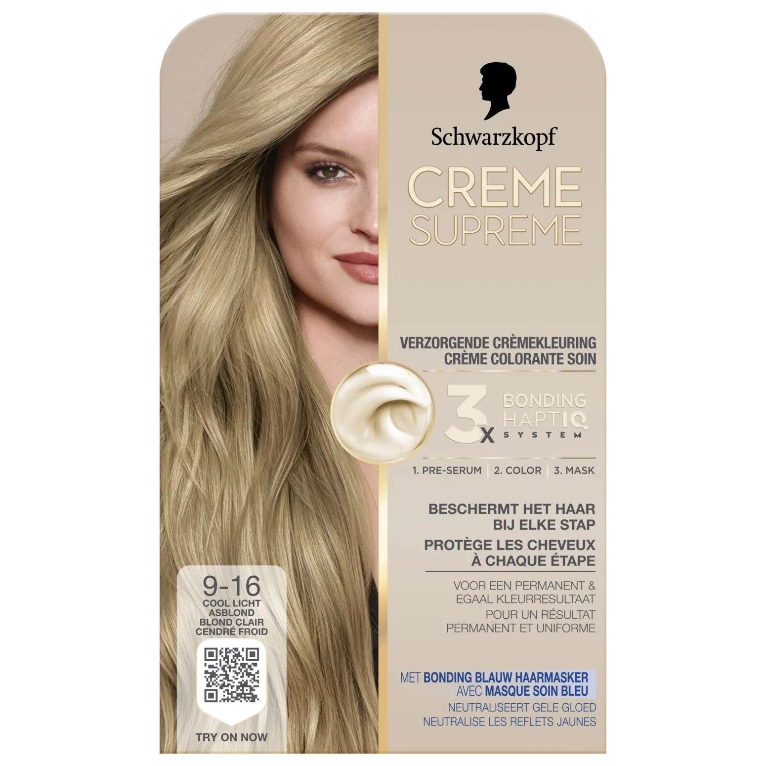 Schwarzkopf Creme Supreme 9-16 Licht Blond (1 stuk)