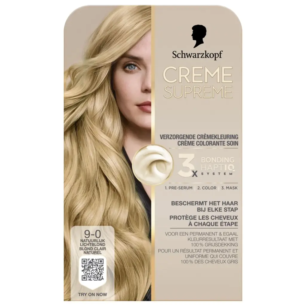 Schwarzkopf Creme Supreme 9-0 Licht Blond (1 stuk)