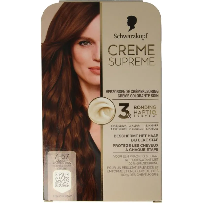 Schwarzkopf Creme Supreme 7-57 Donker Blond (1 stuk)