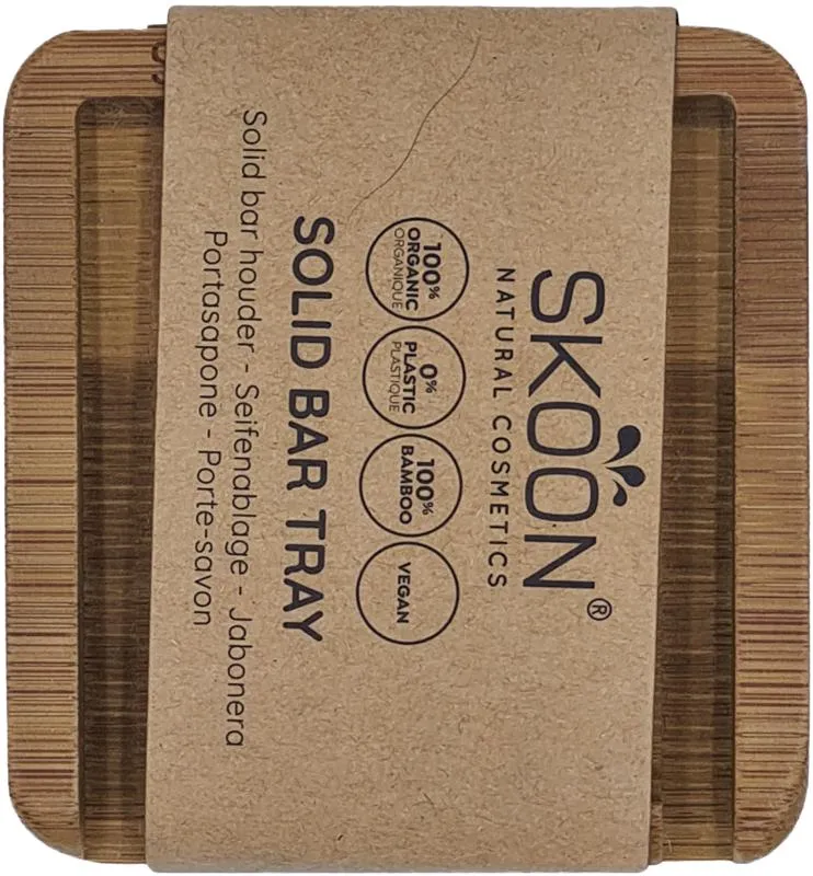 Skoon Solid Bar Tray - 1 Bar - All Bamboo (1 set)