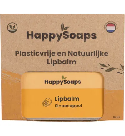 Happysoaps Lipbalm Sinaasappel (10 gr)