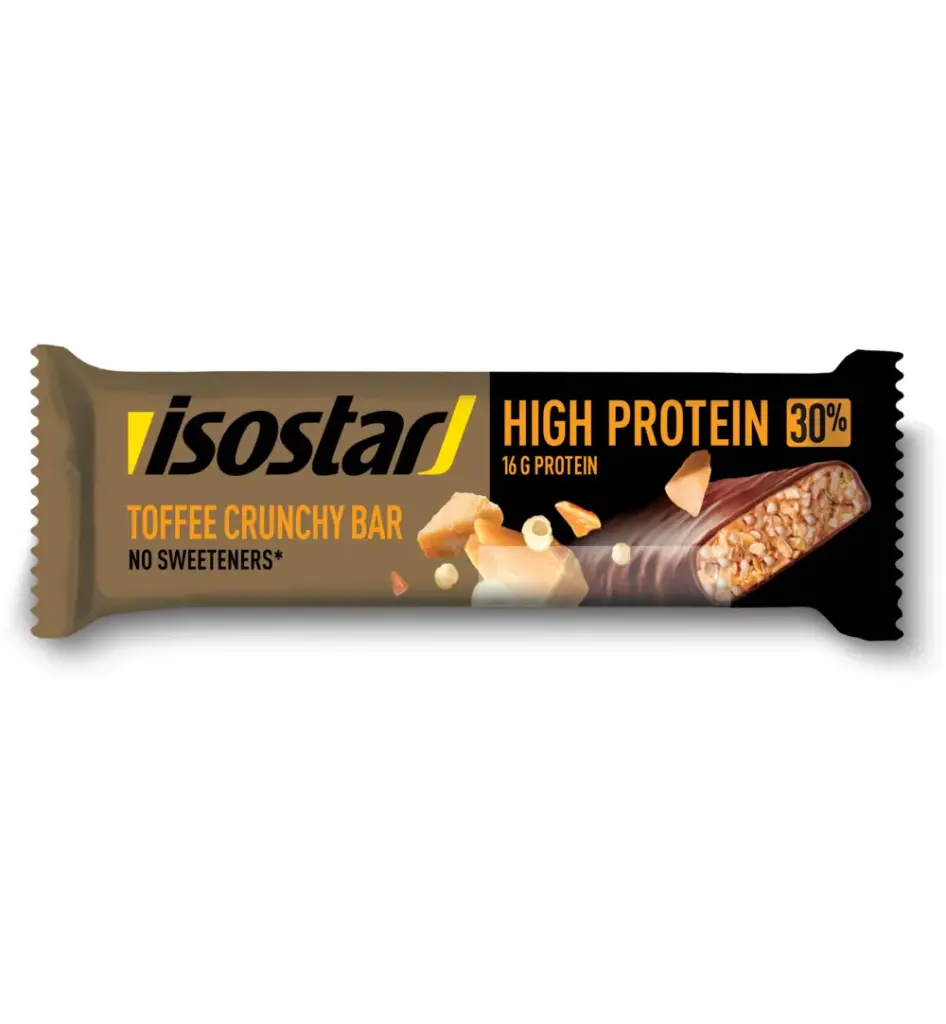 Isostar High Protein 30 Toffee Crunchy Bar (1 Stuk)