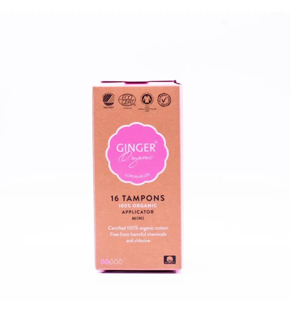 Ginger Organic Tampon mini met applicator (16 stuks)