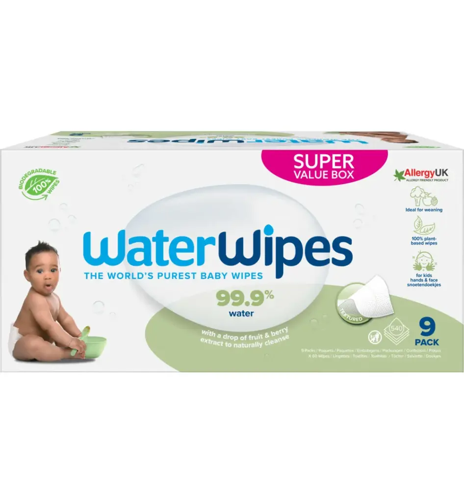 WaterWipes Snoetendoekjes 9-pak (540 stuks)