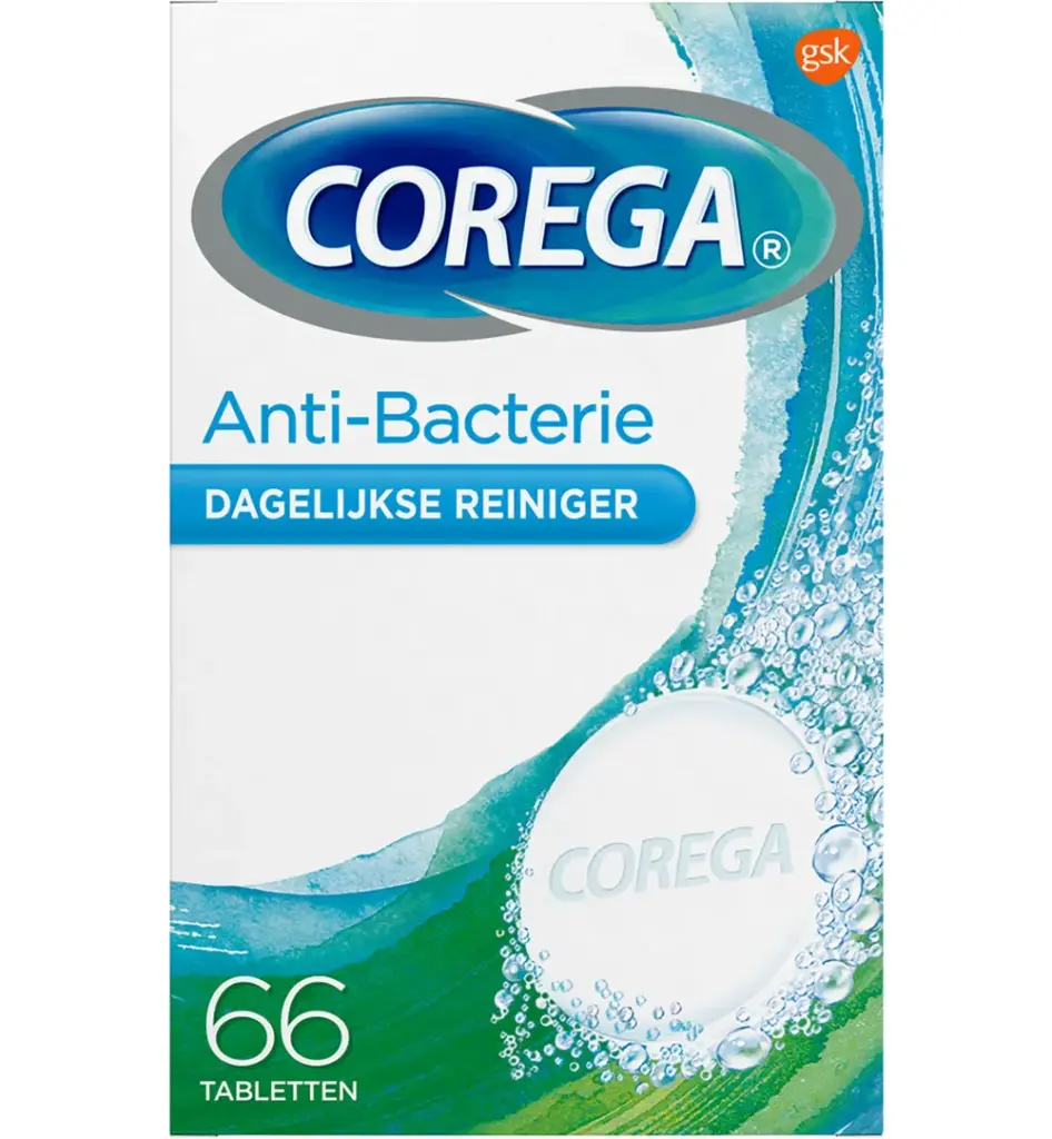 Corega Anti Bacteriele Tabs (66 stuks)