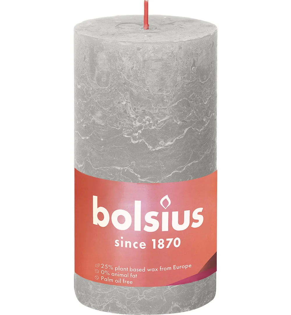 Bolsius Shine Rustiekkaars 130/68 Sandygrey (1 stuk)