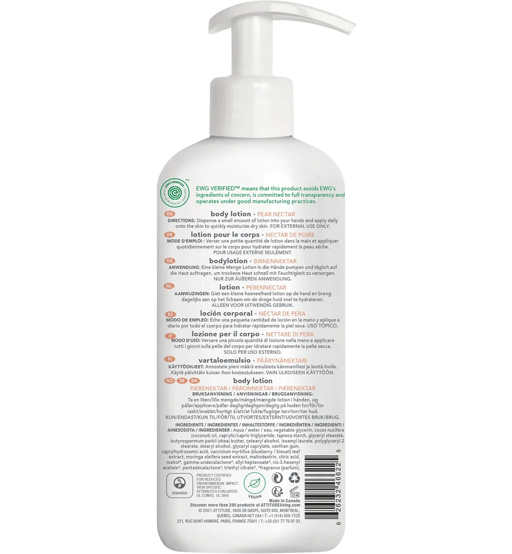 Attitude Baby Leaves Body lotion pear nectar (473 ml)