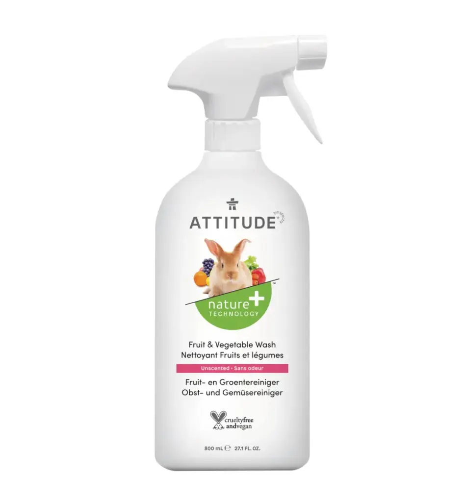 Attitude Nature+ Fruit en Groente Reiniger (800 ml)