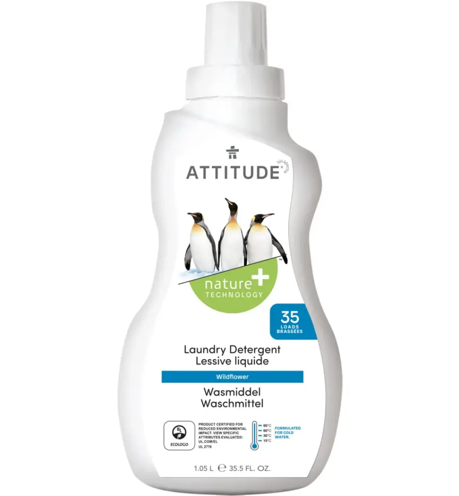 Attitude Nature+ Vloeibaar Wasmiddel 35 Beurten Wild Flowers (1050 ml)