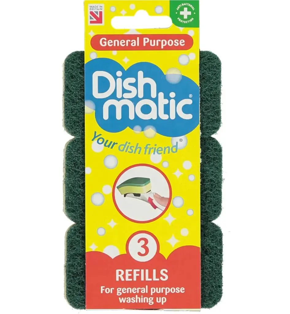 Dishmatic Navulsponsgrof (3 stuks)