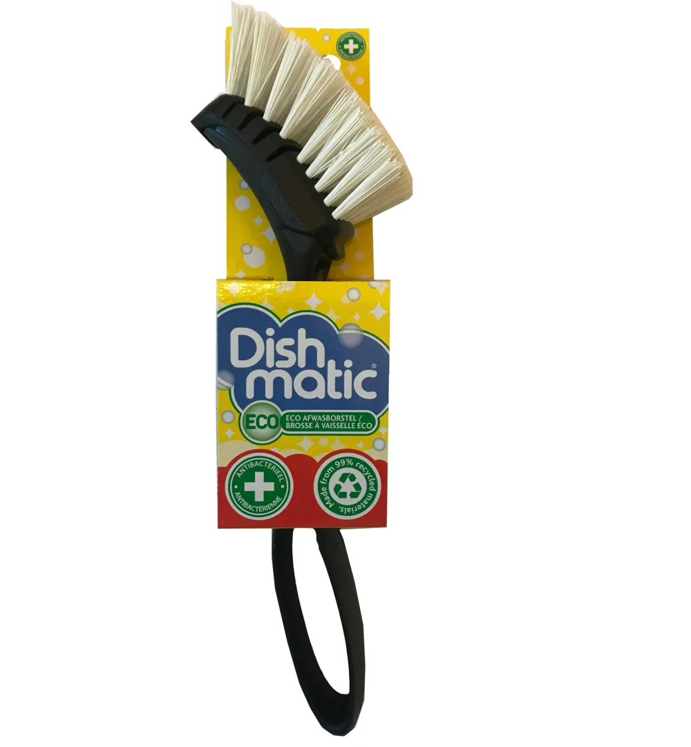 Dishmatic Eco Afwasborstel Van 99% Gerecycled Plastic En Borstelharen (1 stuk)