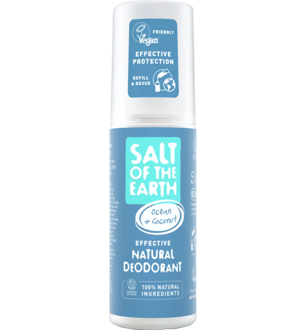 Salt Of The Earth Natural Deodorant Spray, Ocean & Coconut (100 ml)