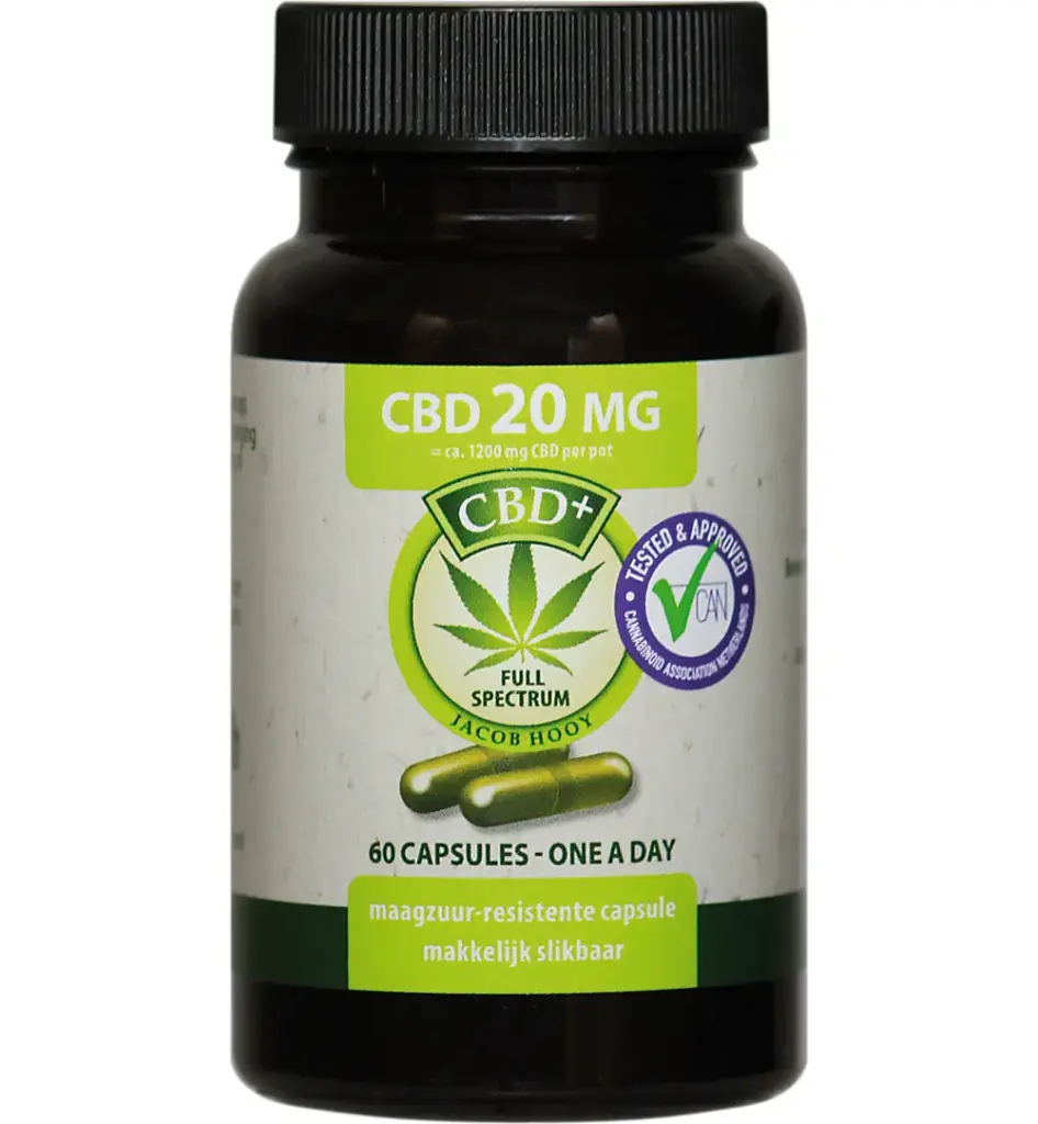 Jacob Hooy CBD 20Mg (60 stuks)