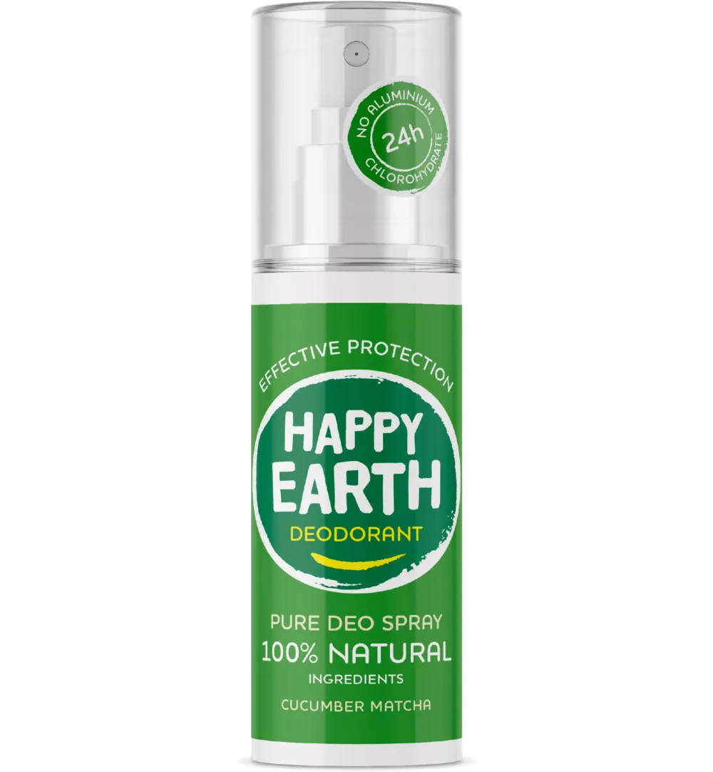 Happy Earth Pure Deodorant Spray Cucumber Matcha (100 ml)