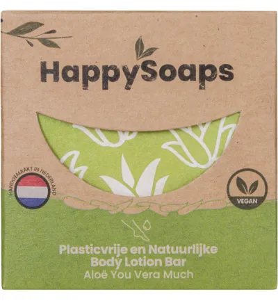 Happysoaps Body Oil Bar Aloe You Vera Much (70 gr)