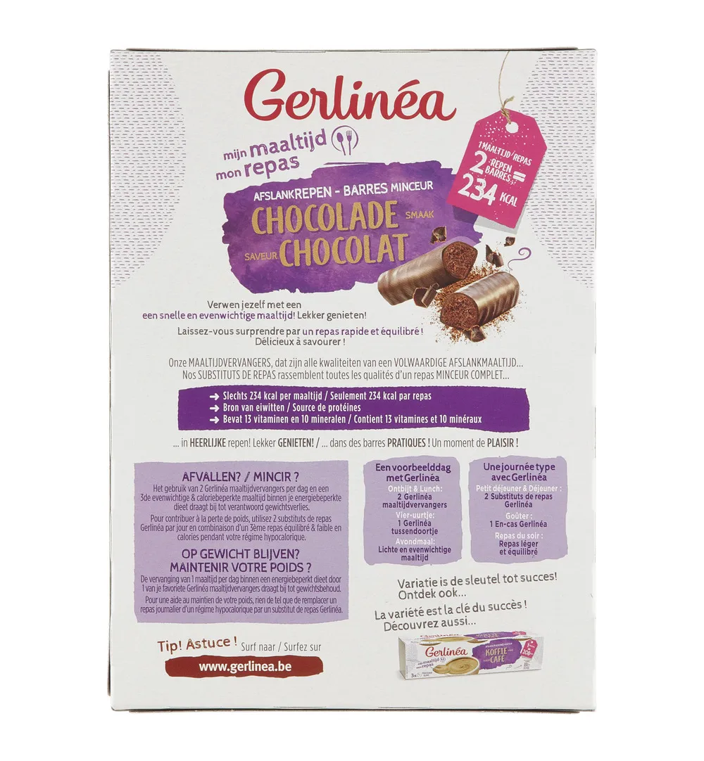 Gerlinéa Maaltijdrepen Chocolade (372 gr)