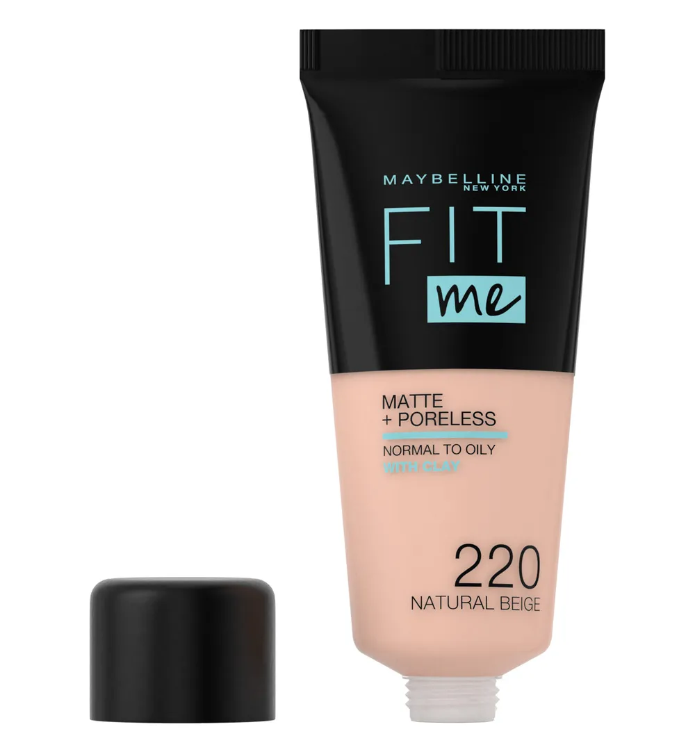 Maybelline New York Fit Me matte & poreless foundation 220 nat beige (1 stuk) - image 5