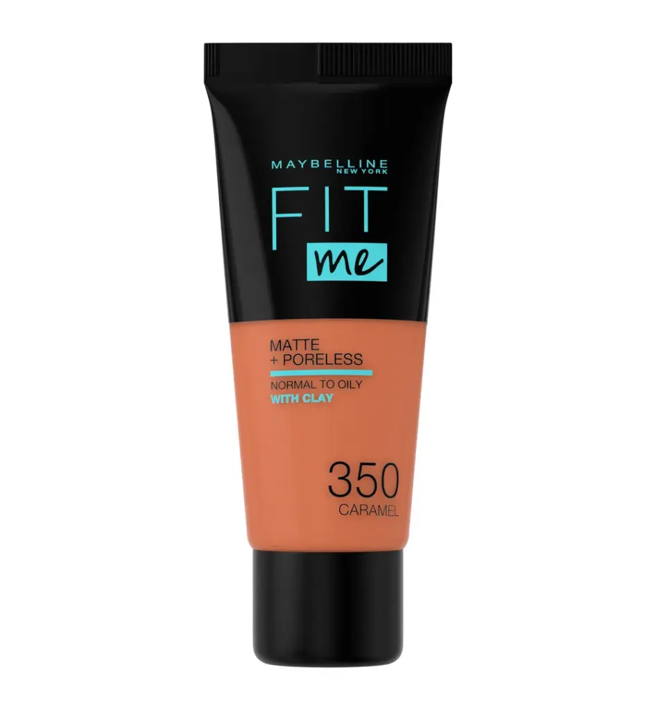 Maybelline New York Fit Me matte & poreless foundation 350 caramel (1 stuk)