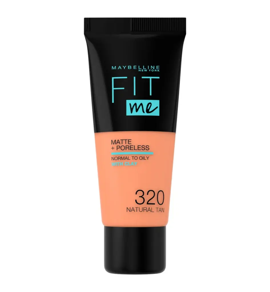 Maybelline New York Fit Me matte & poreless foundation 320 natural tan (1 stuk)