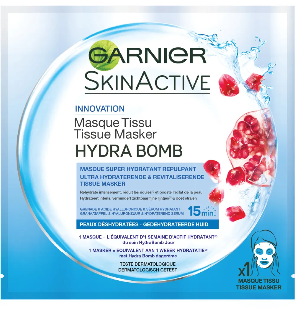 Garnier Skin Active Hydra Bomb Masker Tissues (28 gr)
