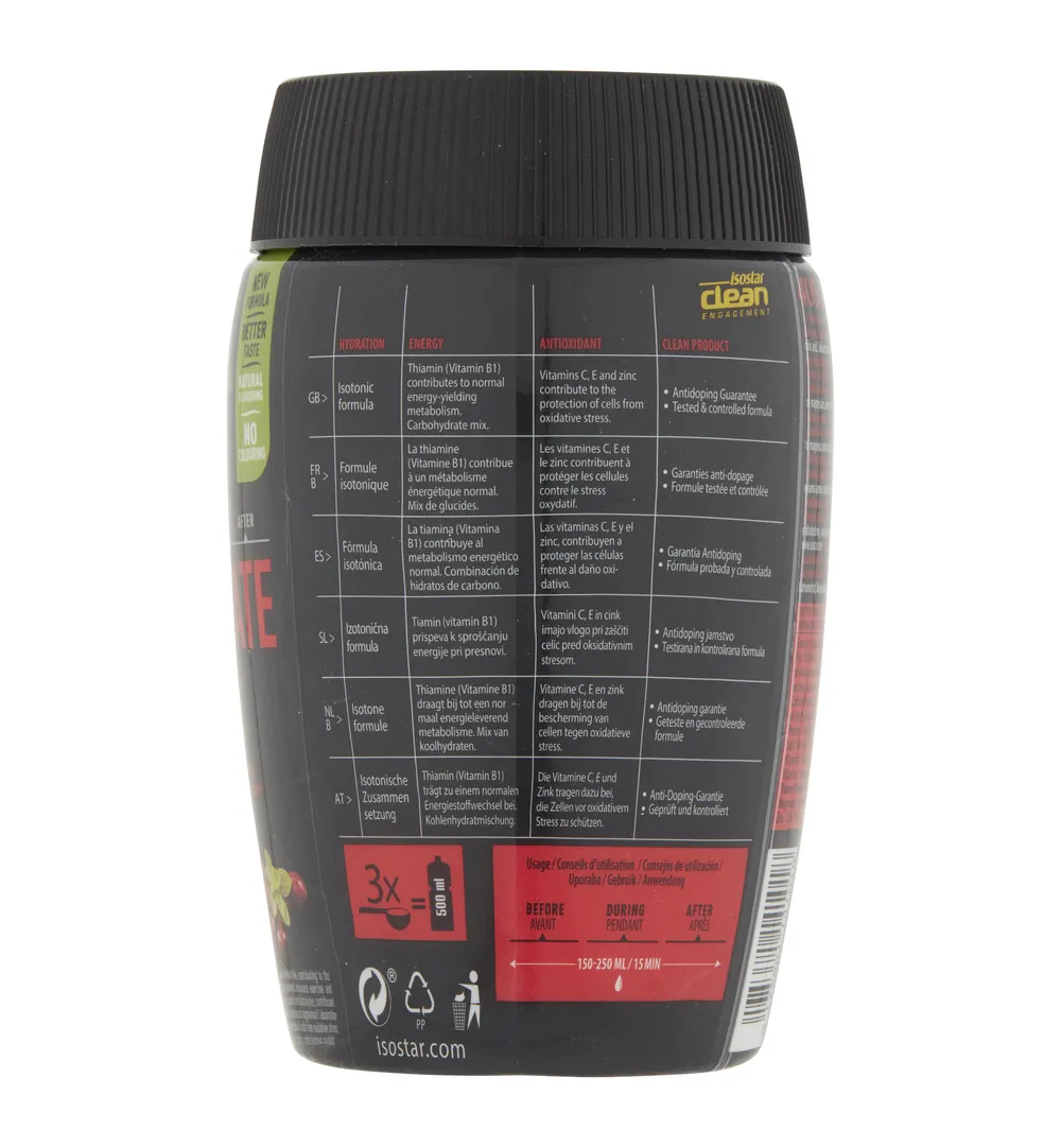 Isostar Hydrate & Perform Cranberry Red Fruit (400 gr) - image 3