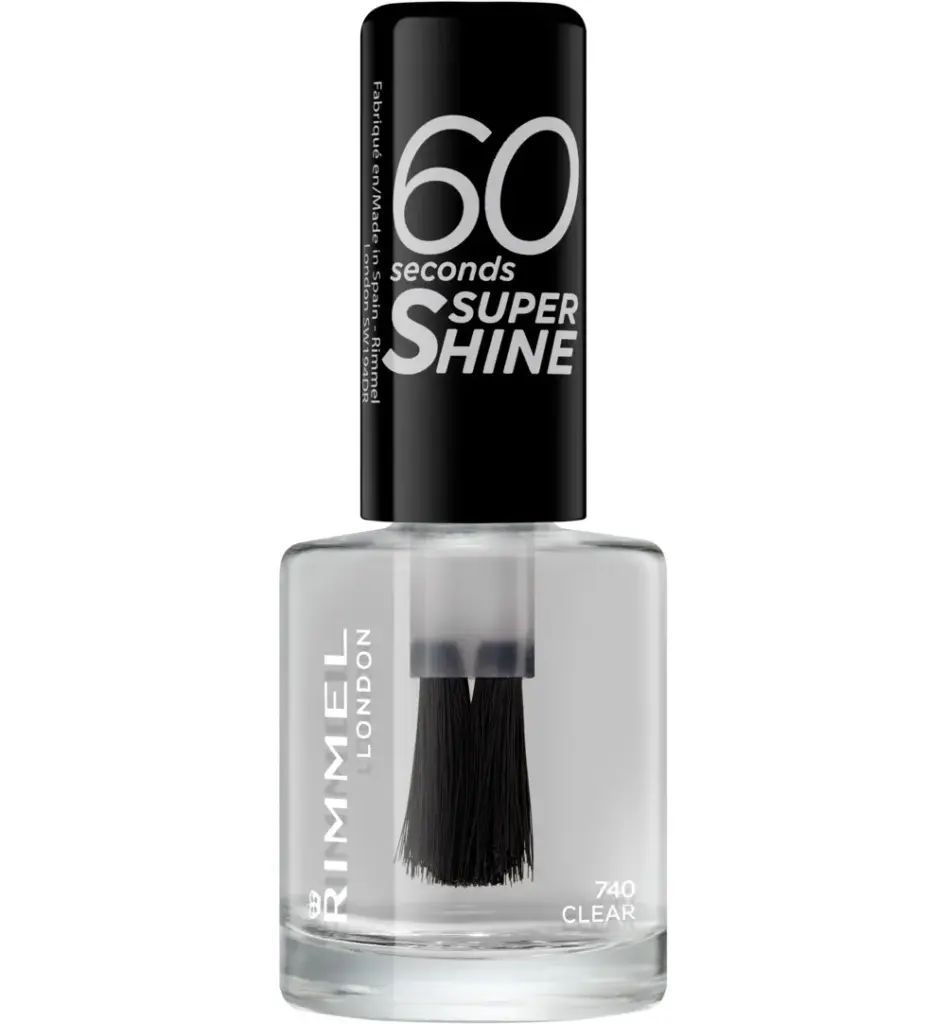 Rimmel London 60sec Supershine nagellak : 740 - Clear (1 stuk)