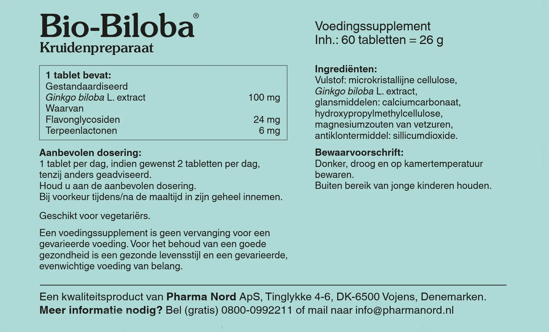 Pharma Nord Bio Biloba (60 tabletten)