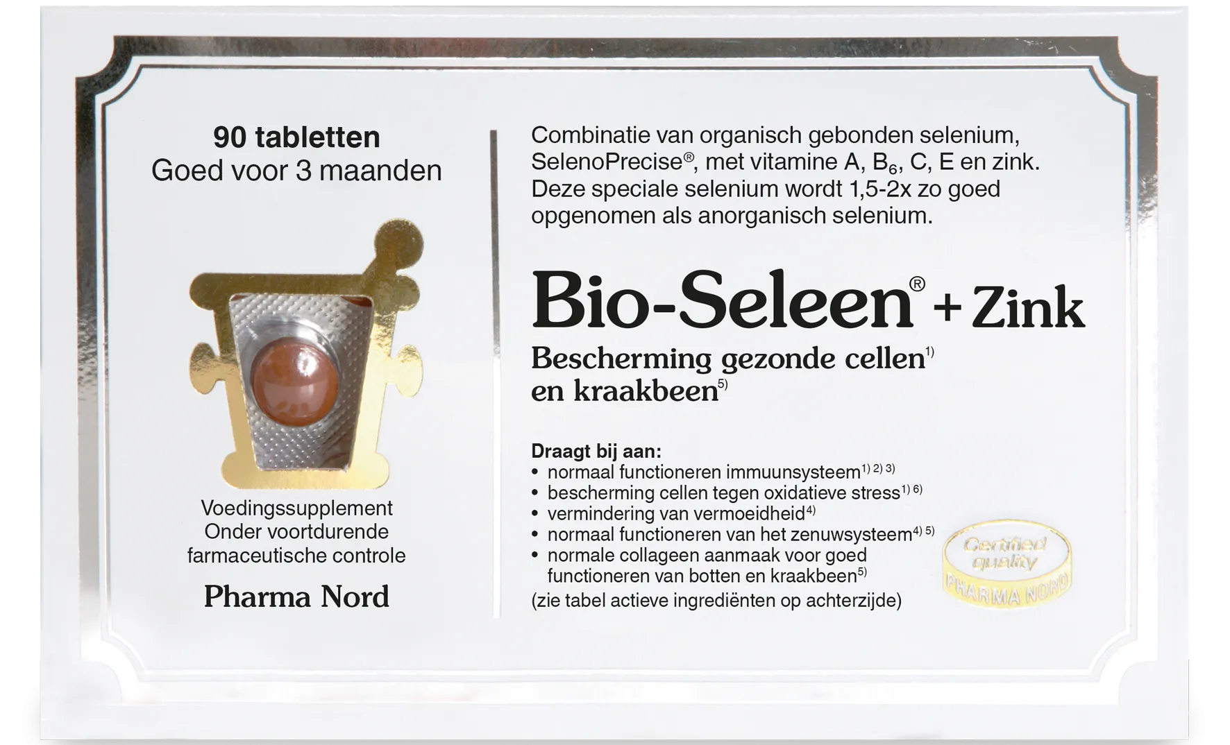 Pharma Nord Bio-Seleen + Zink (90 tabletten)