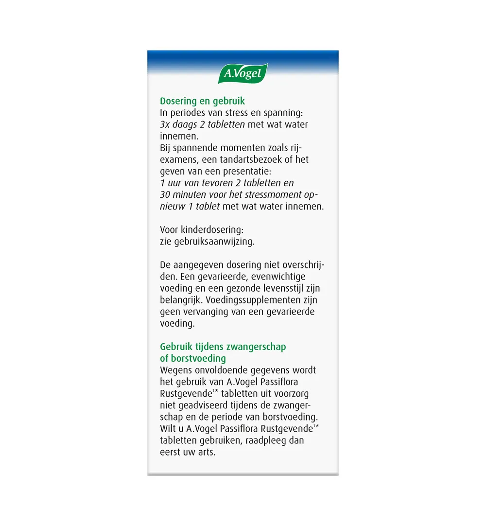 A.Vogel Passiflora rustgevend (200 tabletten) - image 2