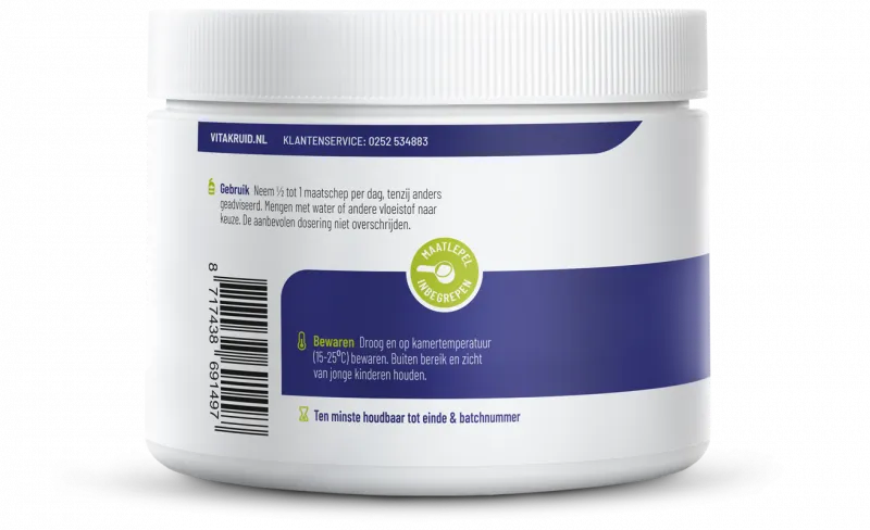 Vitakruid Vitamine C Poeder Calcium- & Magnesiumascorbaat (260 gr)