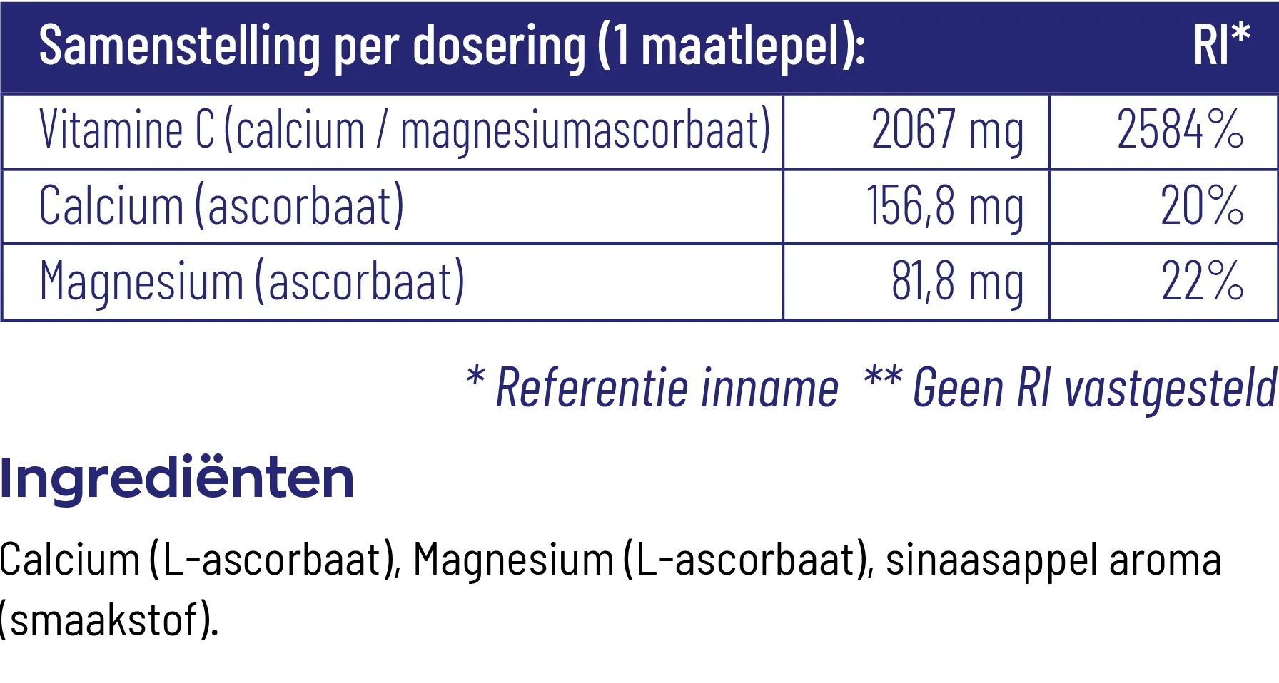 Vitakruid Vitamine C Poeder Calcium- & Magnesiumascorbaat (260 gr) - image 3