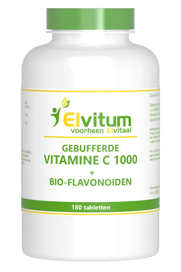 Elvitum Gebufferde Vitamine C 1000mg (180 tabletten)