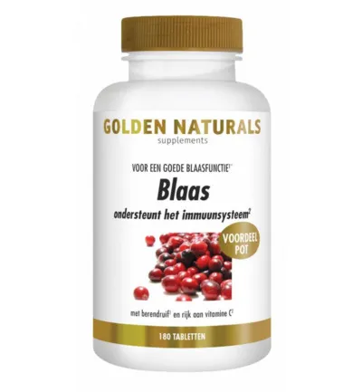 Golden Naturals Blaas (180 tabletten)