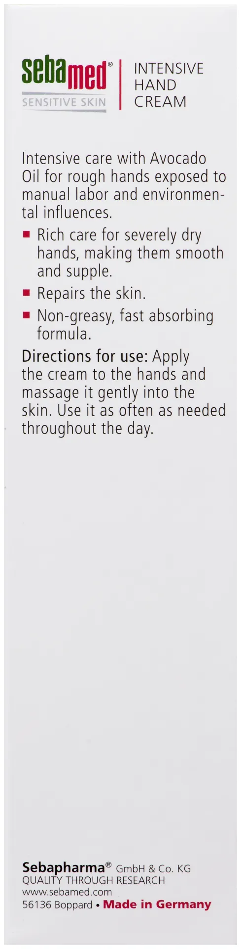 Sebamed Intensieve handcreme (75 ml) - image 3